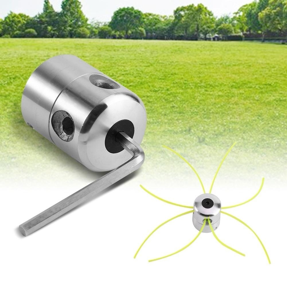 Aluminum Trimmer Head w/ 4 Lines Brush Cutter Grass Trimmer Replacement Part