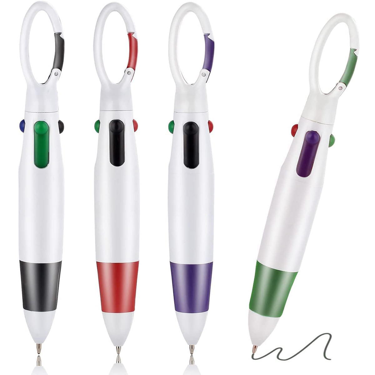 Multicolor Pen in One, Ballpoint Pen 4-in-1 Multi Colored Pens