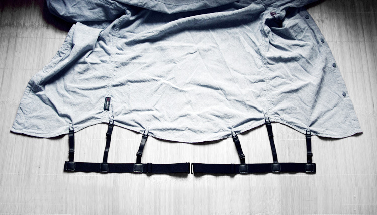 LELINTA Men's Shirt Stay Tail Plastic Closure Locking Clamps