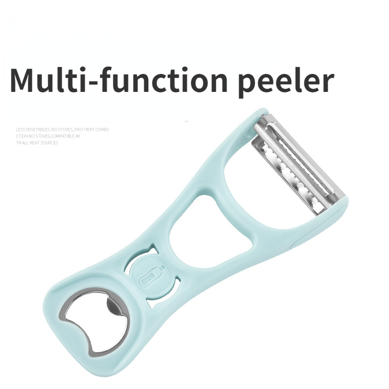 1/2PCS Multi-function Stainless Steel Bottle Opener Peeler