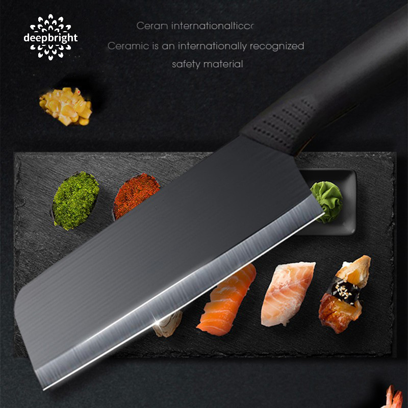 Premium Black Blade Kitchen Knife Set Sharp Chef - Temu