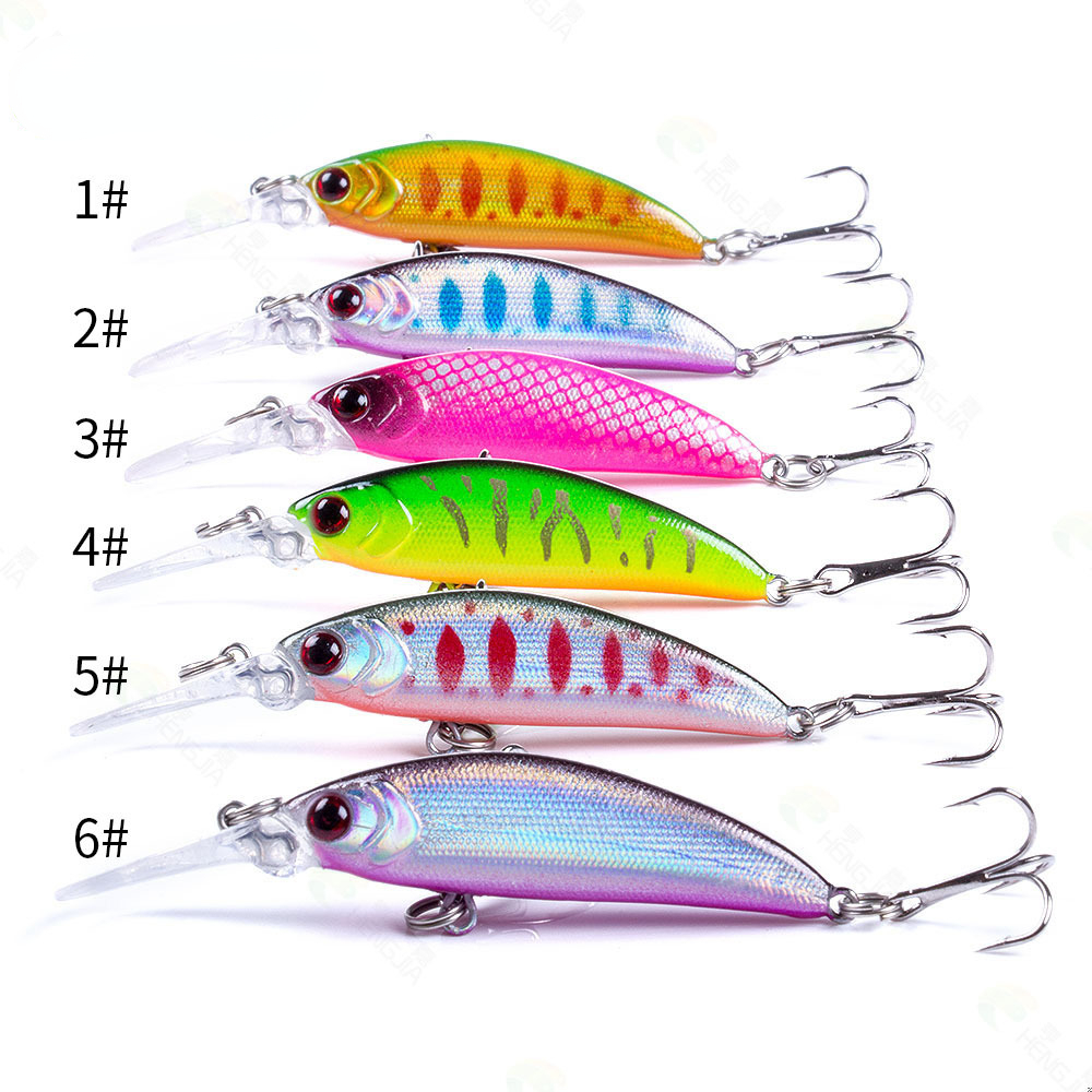 10pcs 5.2g/6.8cm Non Peint DIY Leurre Minnow Poisson Nageur Basse