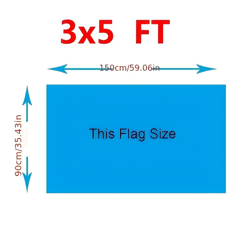 Bandera Argentina de poliéster de 3 x 5 pies
