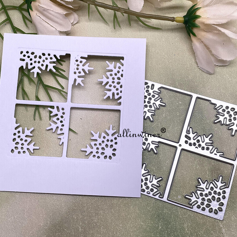 

1pc Christmas Snowflake Frame Diy Craft Metal Cutting Die Scrapbook Cutting Die For Paper Card Making Scrapbooking Diy Cards Photo Album Craft Decorations