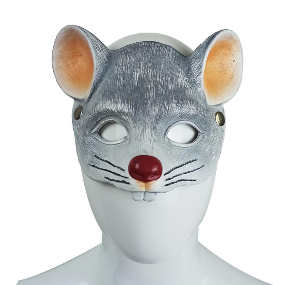 Maschera Adulti Halloween A Metà Viso Topo In Pelle Gatto - Temu Italy