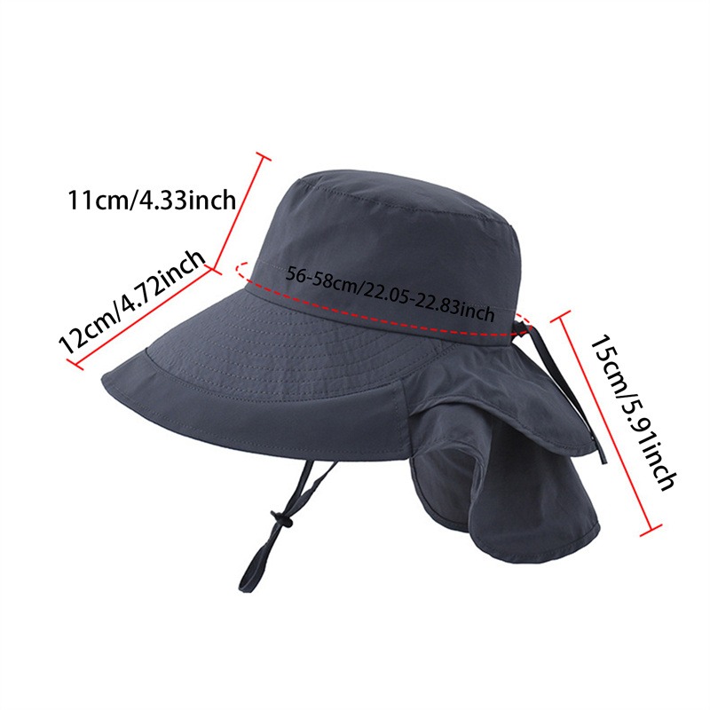 Cheap Sun Hat Wide Brim UV Protection Foldable Bucket Hat for Fishing  Hiking Camping 12CM Brim