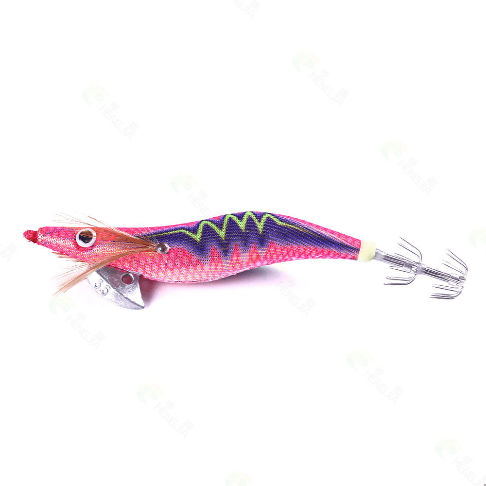 1Pcs 10cm/10g Fishing Bait Luminous Wood Shrimp Lure Octopus Squid