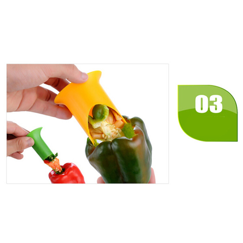 Pepper Chili Bell Jalapeno Corer Seed Remover Green Pepper Chilli Cutter  Corer Slicer Fruit Peeler Kitchen Utensil - Temu