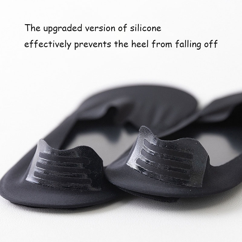 Summer Men's Ice Silk Loafer Low Cut Non-slip Socks Invisible Casual Socks