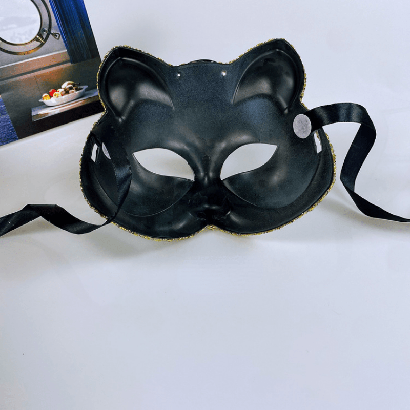 TOYANDONA 2pcs Halloween Decoration Black Decor Black Mask Halloween Mask  Masquerade Mask Party Photography Prop Carnival Mask Halloween Cosplay Mask  Pu Mask Miss Outdoor Metal Blindfold : : Toys & Games