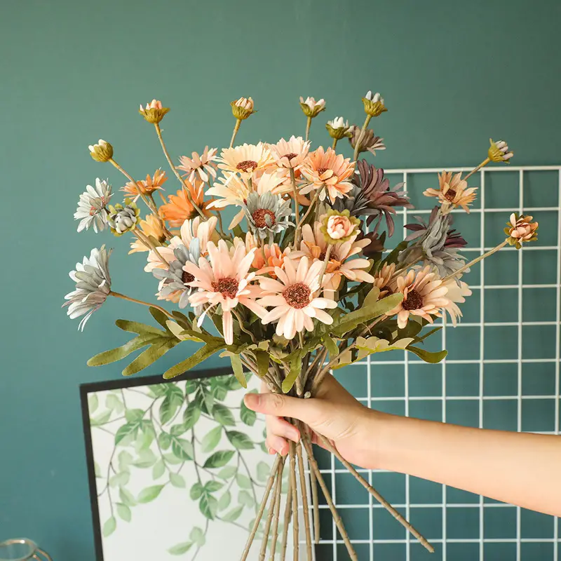 Artificial Silk Daisy Small Wild Chrysanthemum Fake Flowers - Temu