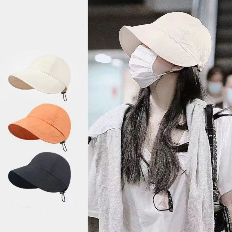 Solid Color Soft Wide Brim Baseball Uv Protection - Temu Philippines