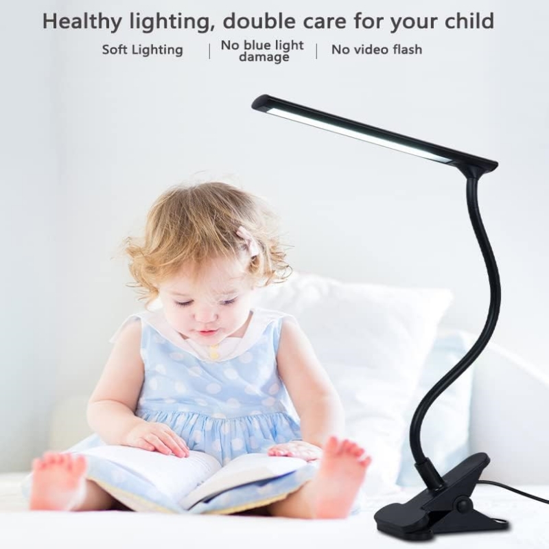 Lampe De Bureau LED 1pc Avec Pince, Lampe De Table Attentionnée, Lampe De  Lecture À Col De Cygne Flexible Pour La Peinture, L'établi, L'artisanat, La