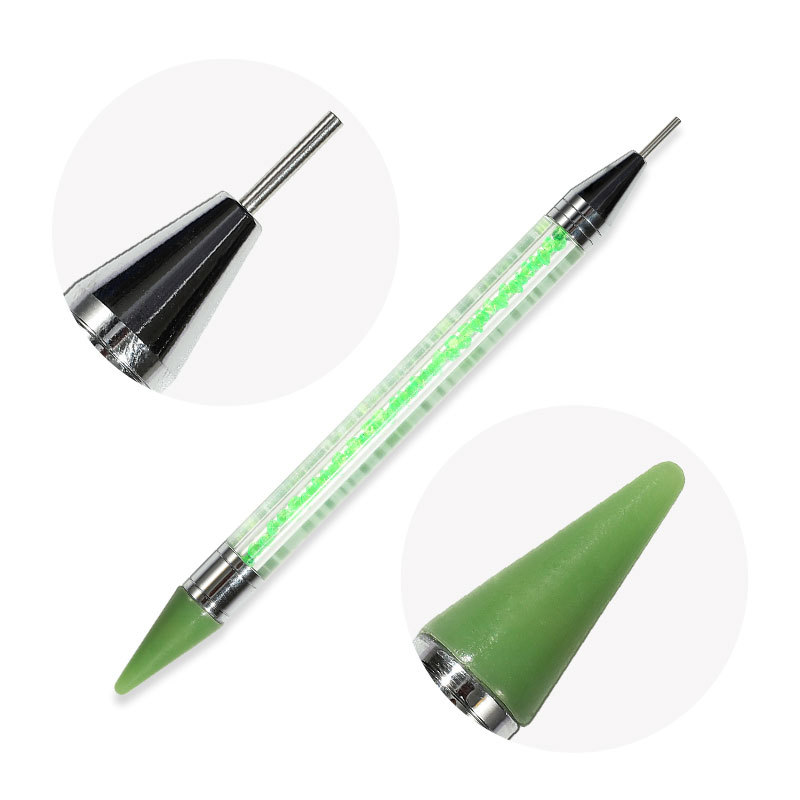 Rhinestone Dotting Pen, Dual-ended Rhinestone Gems Crystals Studs Picker  Wax Pencil Pen Crystal Beads Handle Tool 