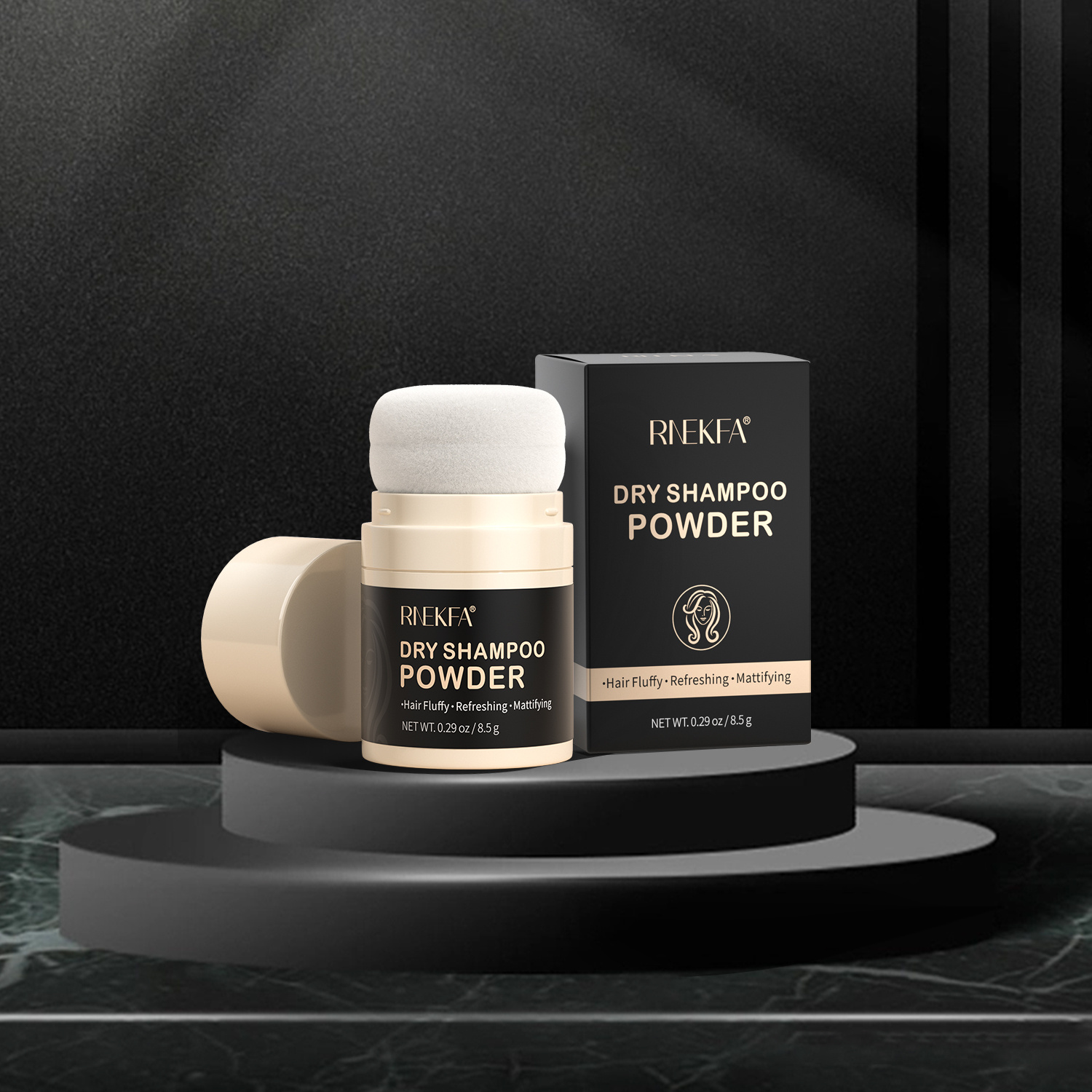 Vegan Dry Shampoo Powder for Fuller Looking Hair