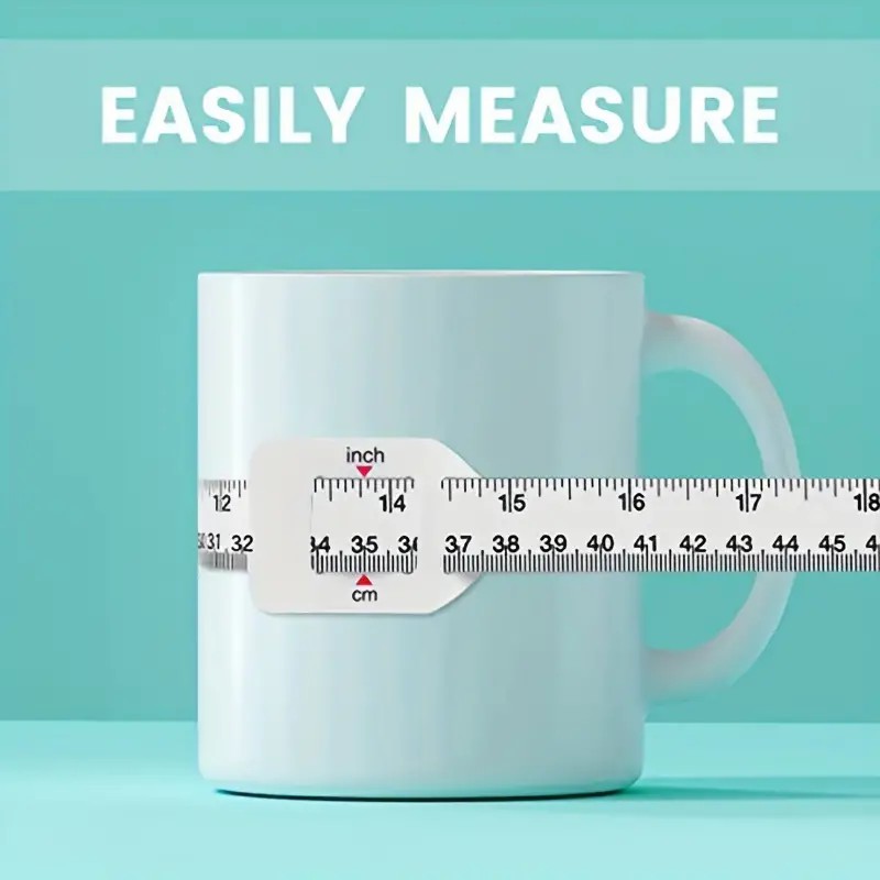Sublimation Blanks Tumbler Width Measurer Accurately Measure The  Circumference and Length with a Precise Plastic Tape Measure,Used in Heat  Press or