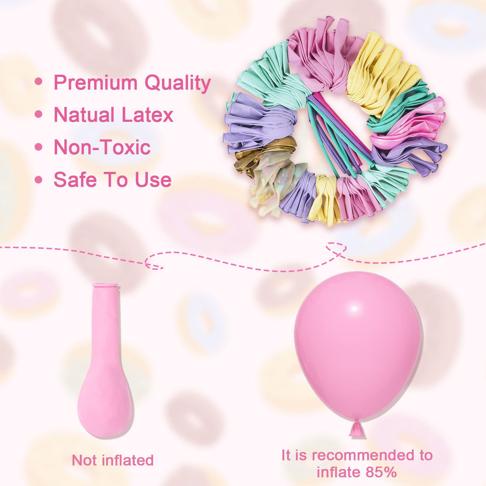 Accessories Latex Balloons, Macaron Balloon Accessories