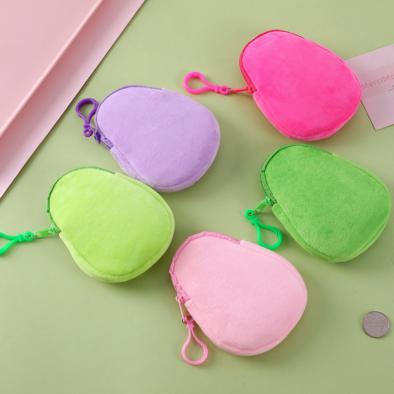 Mini Funny Cartoon Avocado Shaped Purse Kawaii Plush Coin Temu