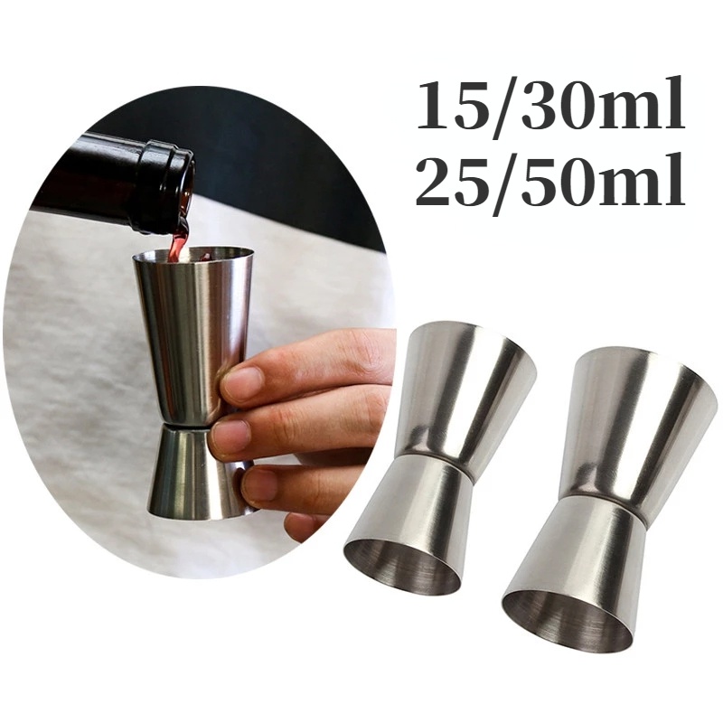  Cocktail Jigger 30ml 60ml Stainless Steel Cone Shape Drink Wine  Measuring Cup Alcohol Jigger Bar Accessories Shaker Tool: Home & Kitchen