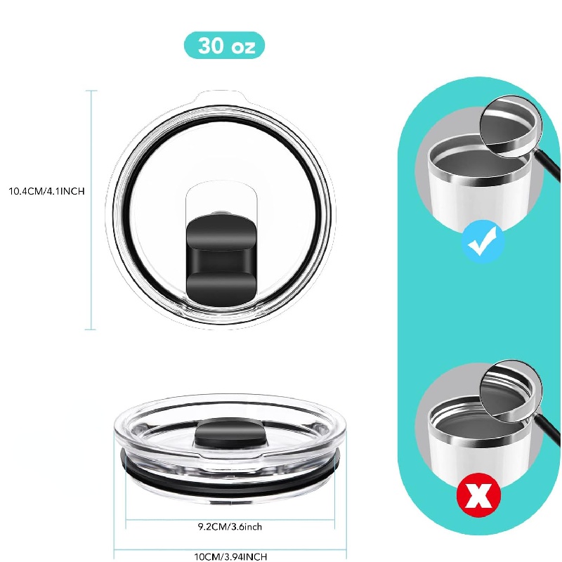 1 Tapa Magnética De Repuesto De 20 Oz/30 Oz Compatible Con - Temu