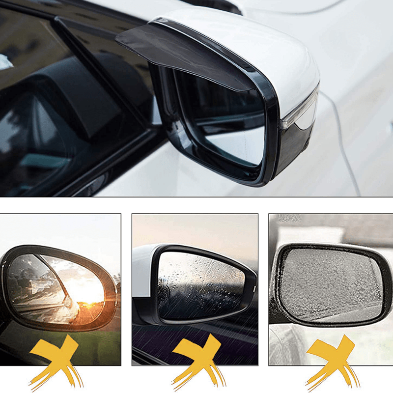 Acheter Universal Car Shield Transparent Car Sun Visor Rain Cover  Rétroviseur Visière Voiture Pluie Sourcil