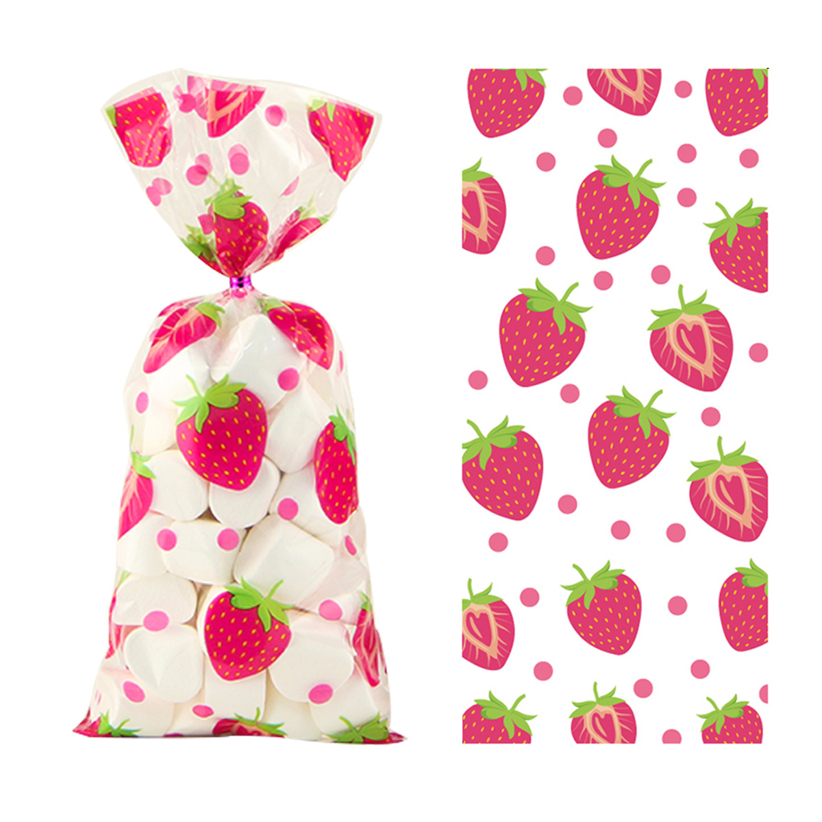 Cute Strawberry And Candy Bag For Birthday Wedding - Temu