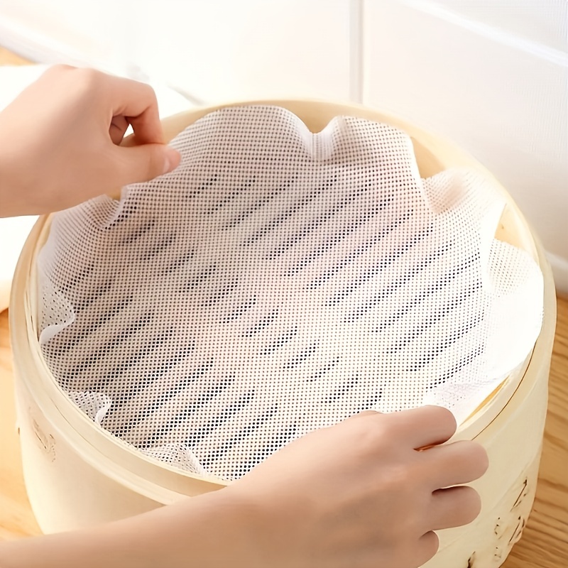 Reusable Non stick Silicone Steamer Liner With Bamboo Mesh - Temu