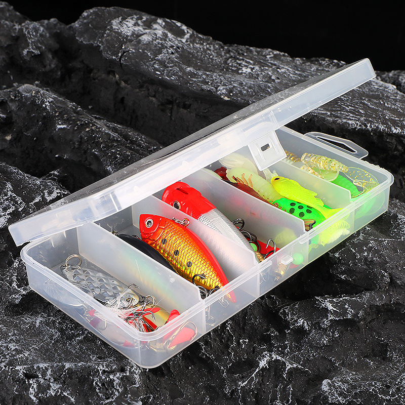 78-Piece Fishing Lures Kit: Tackle Box with Spoon Lures, Soft Plastic  Worms, Crankbait Jigs & Hooks for Bass, Trout & Salmon Fishing!