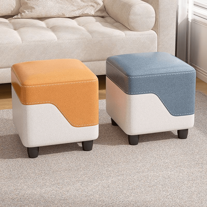 Foot Stool For Under Desk Solid Wood Ottoman Footstools Sofa Bench