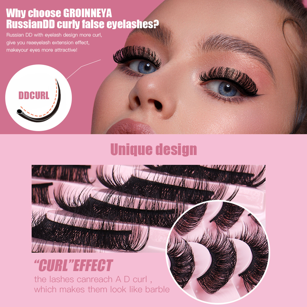 30 Pairs 3D Faux Mink Lashes Natural False Eyelashes Dramatic Volume Lashes