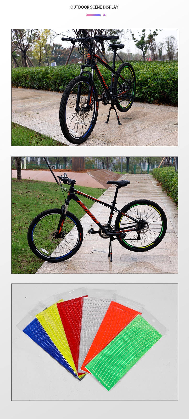 Sticker Bike MTB Reflective Game Saw Bicycle Stickers Reflective