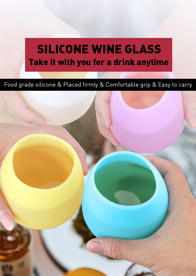 Stylish Silicone Red Wine Glass: Creative Travel Cup With Flat Bottom &  Non-slip Design - Perfect For Parties, Camping & Beer Mugs! - Temu