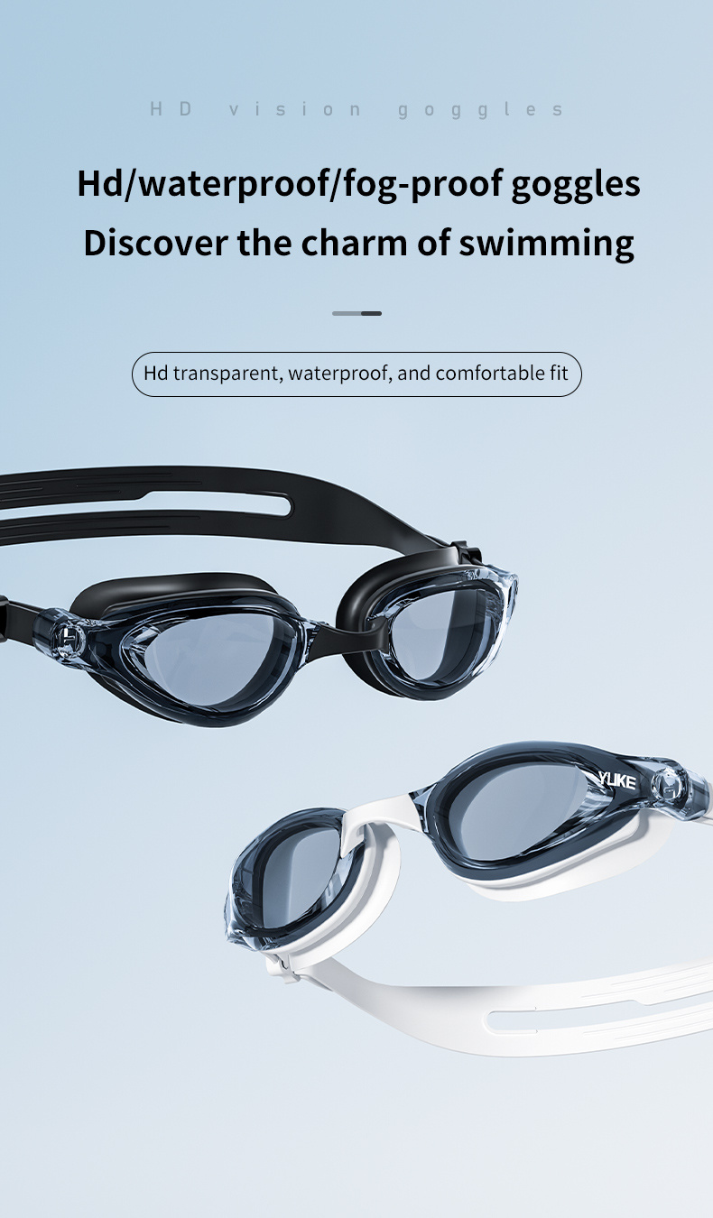 Professional Anti-Fog Swimming Goggles for Men And Women, High-Definition ABS Material, Waterproof, Comfortable Fit for Adults - Ideal for Freestyle And Competitive Swimming