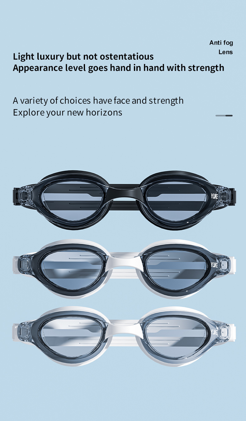 Professional Anti-Fog Swimming Goggles for Men And Women, High-Definition ABS Material, Waterproof, Comfortable Fit for Adults - Ideal for Freestyle And Competitive Swimming