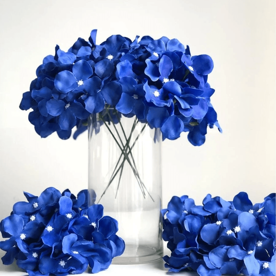Ramos de hortensias artificiales - Flores de seda realistas para la  decoración de bodas y fiestas