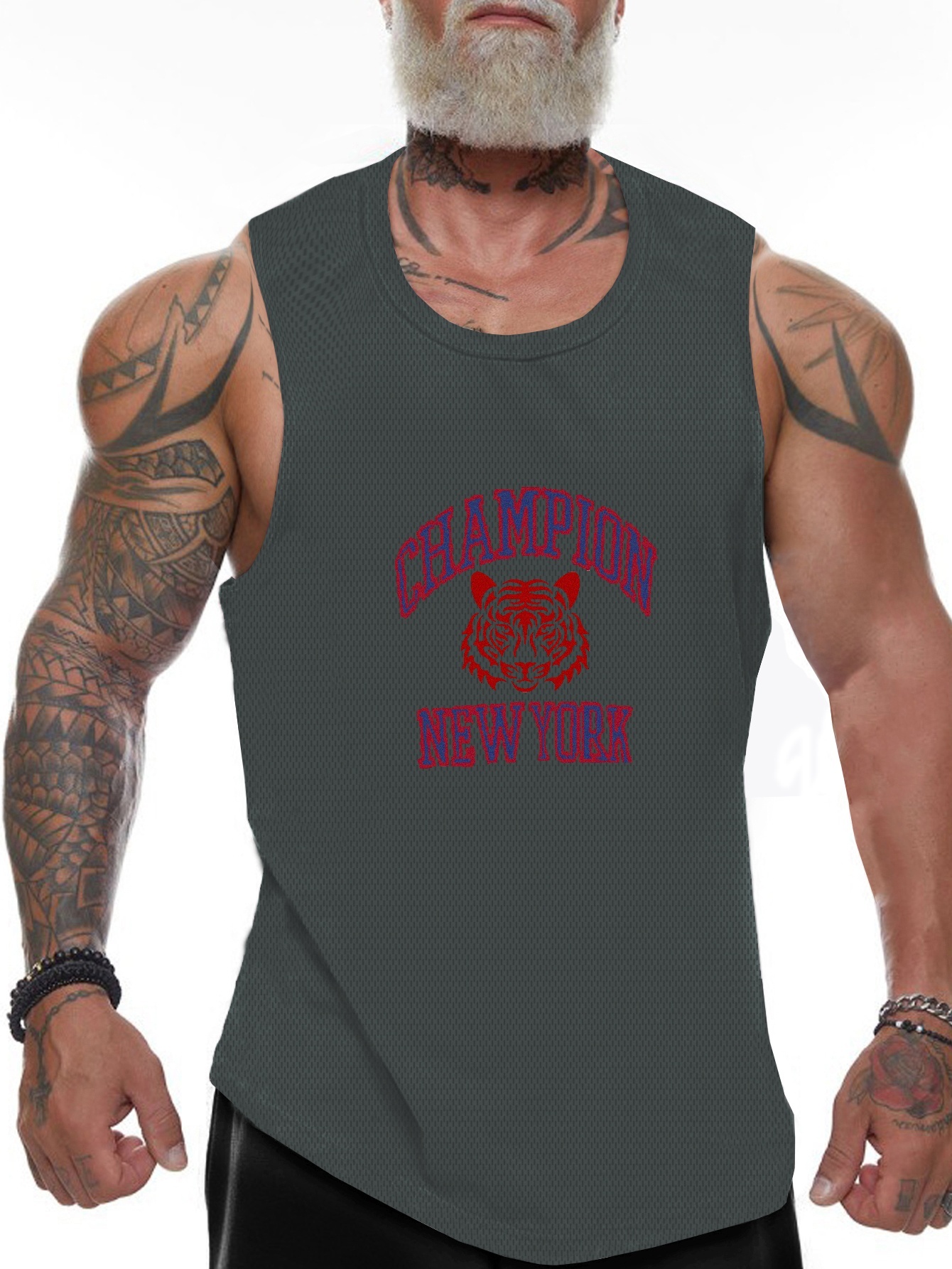 Men's Royal New York Giants Big & Tall Muscle Tank Top