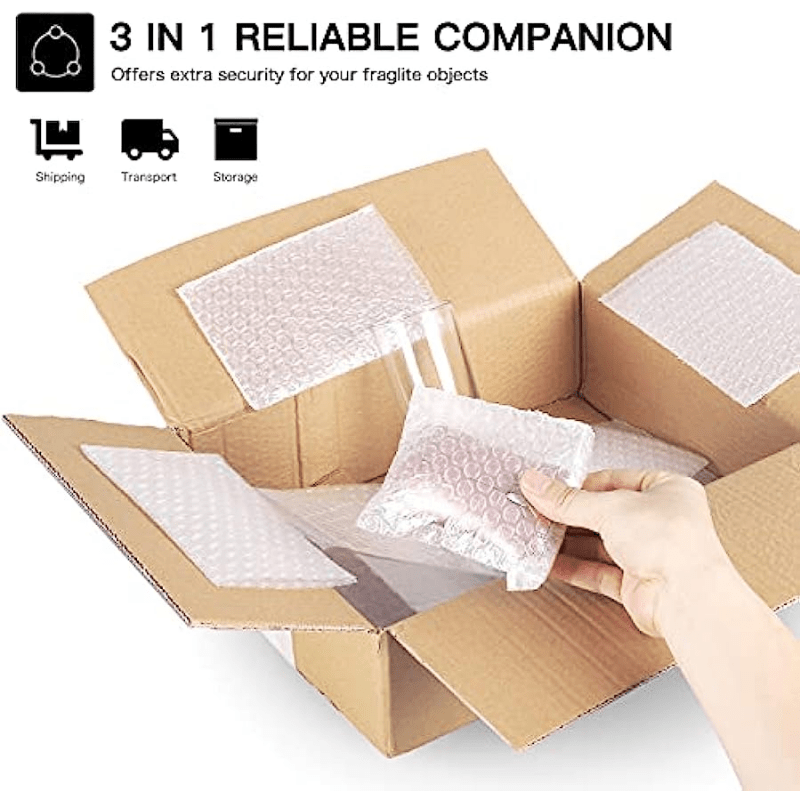50Pcs PE Clear Protective Bubble Bag Foam Packing Bags Shockproof Envelopes  Gift Wrap Package Cushioning Covers Home Supplies