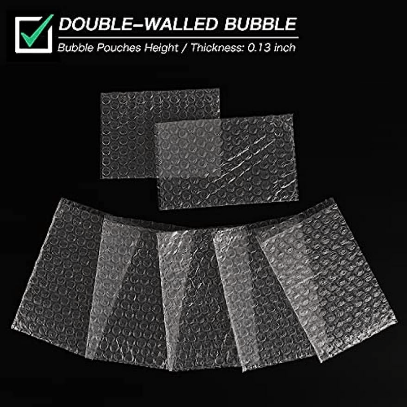200 PCS Clear Bubble Pouches Bags 4x6 inch, Protective Bubble Pouch, Double  Walled Flush Cut Thickening Shockproof Foam Wrap Bags for Cushioning