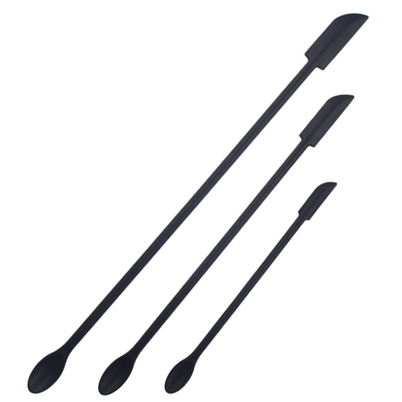 Set of 3 Double Sided Silicone Spatula Multifinctional Long Handle