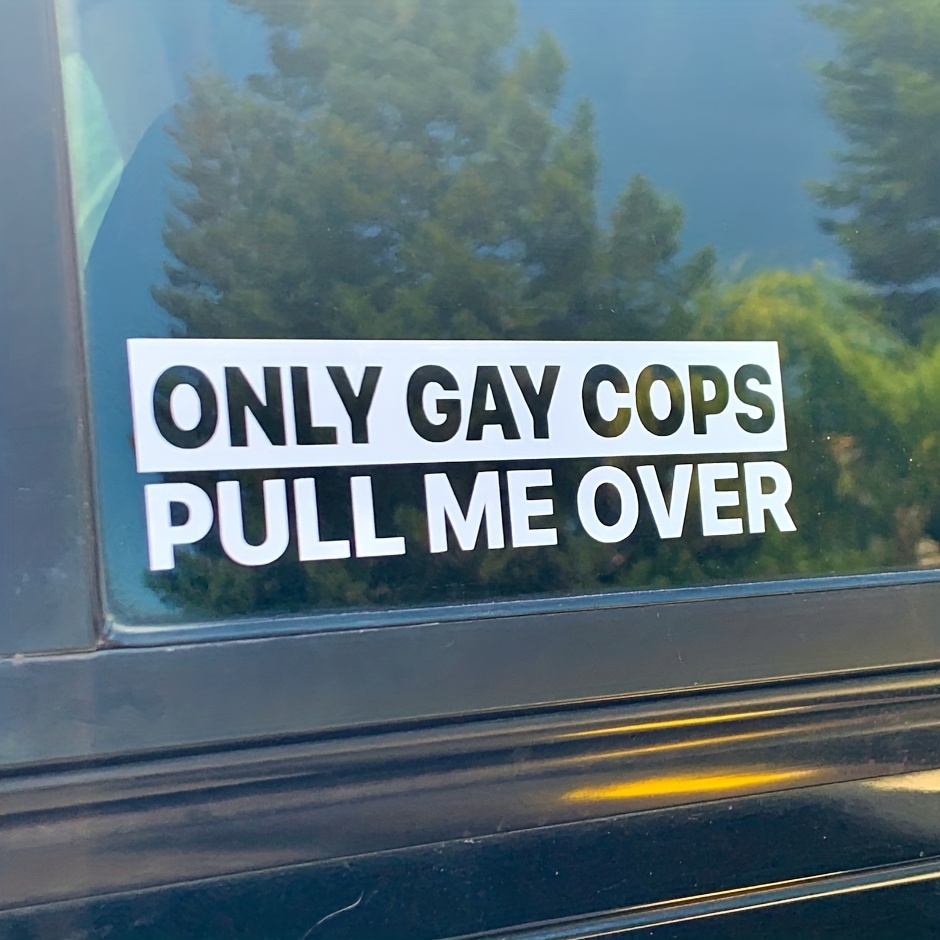  Dsoluuing Funny Bumper Stickers for Adults Police