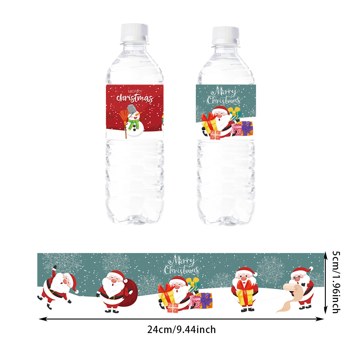 Christmas Themed Bottle Label Stickers Christmas Decorative - Temu