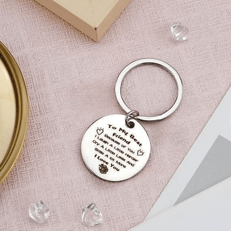 Best Friend Friendship Keychain Gifts For Women Men Birthday