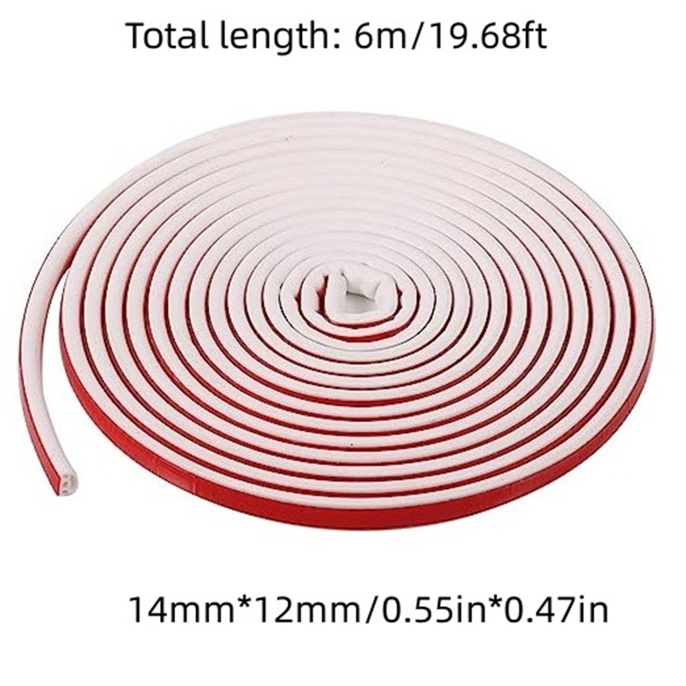  Tira de sellado de 19.7 pies de largo para puertas/ventanas,  sellos de respaldo autoadhesivos, gran espacio (de 5/16 pulgadas a 11/20  pulgadas) : Herramientas y Mejoras del Hogar
