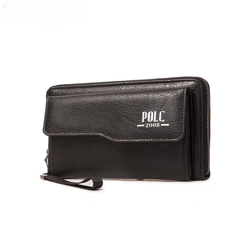 POLO RALPH LAUREN BLACK BILLFOLD GENUINE SOFT LEATHER WALLET WITH COIN  POCKET