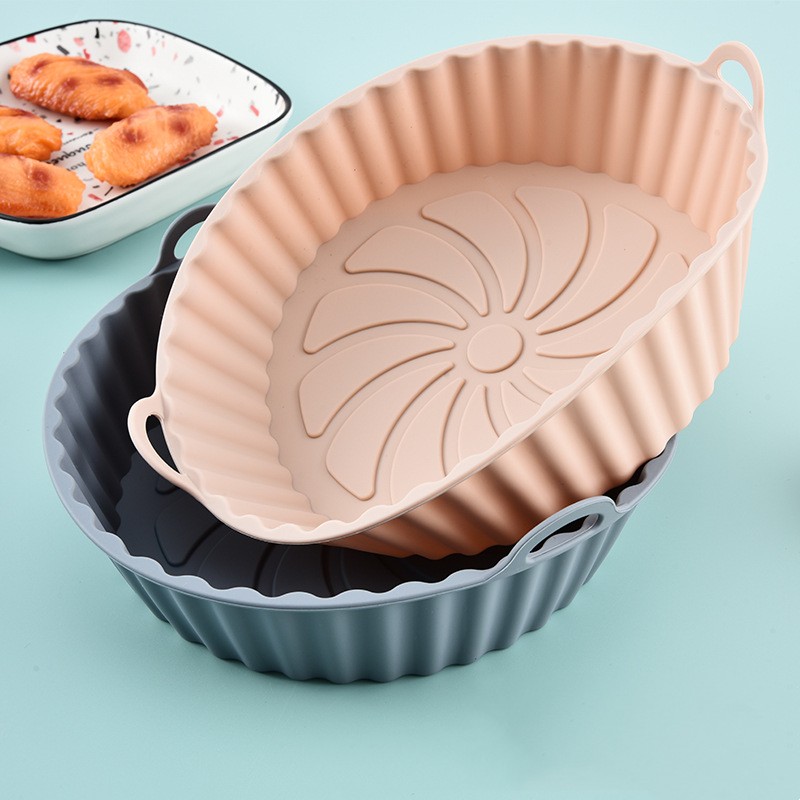 Round Silicone Air Fryer Liner Silicone Backing Tray, For Restaurant