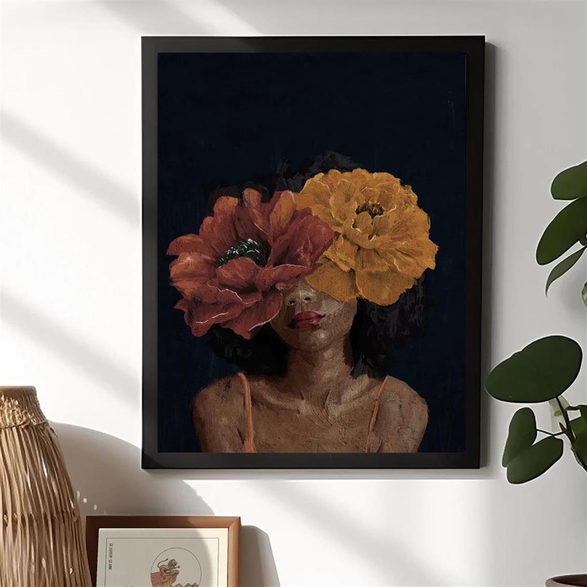 Canvas Poster Modern Art Black Female Art Print Black Girl - Temu