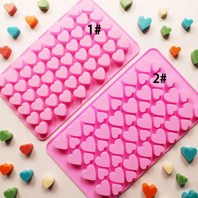 55 Heart Mould Silicone Moulds Mini Candy Molds Silicone Shape for