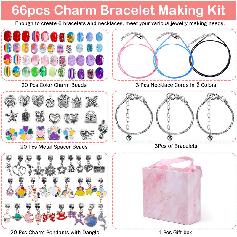 1 Set DIY Bracelet Making Kit Jewelry Making Accessories Kit With