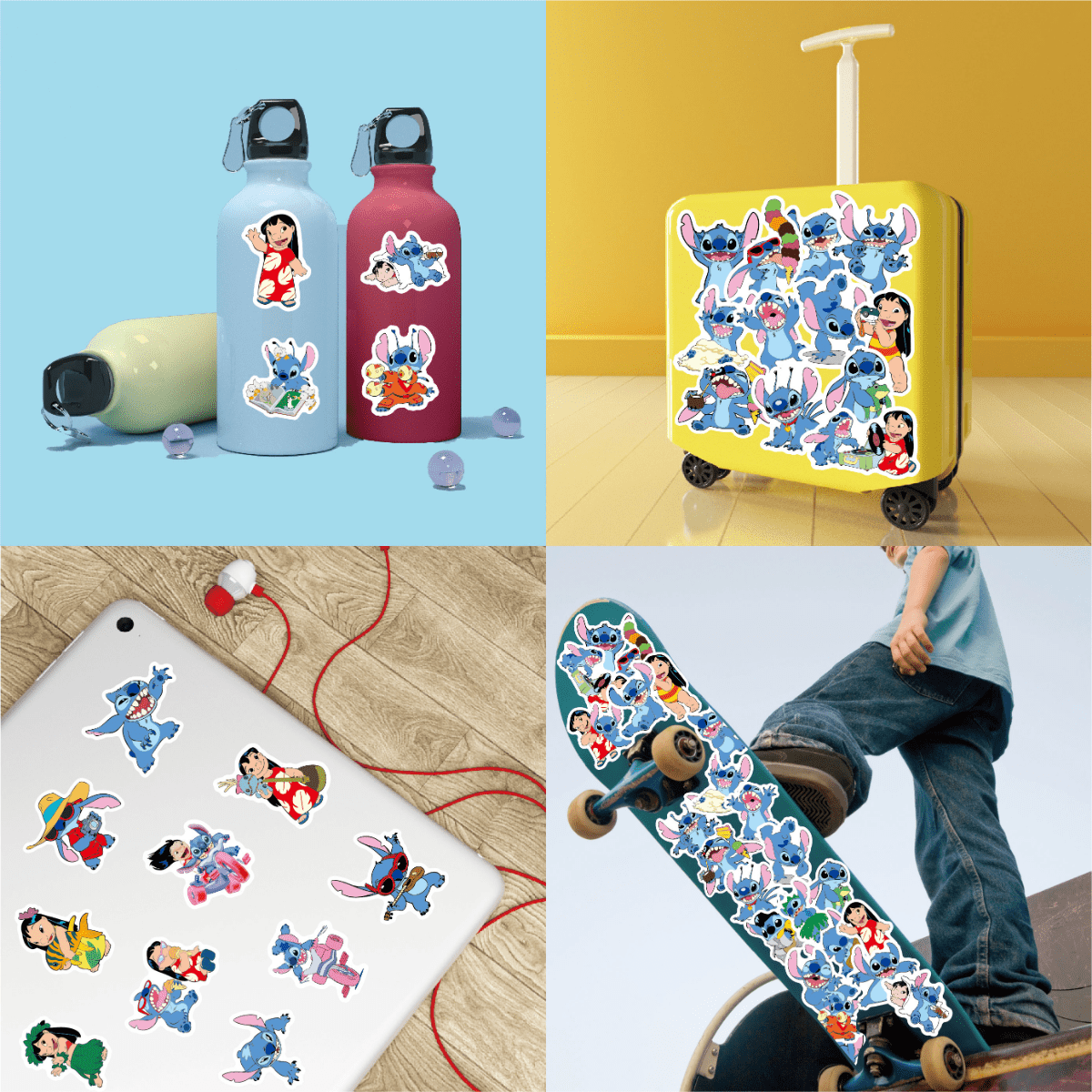 50pcs Lilo&Stitch Aufkleber Stickers Wasserdicht für Wasserflaschen Laptop  Skateboard Auto Motorrad Fahrrad PS4 Koffer Snowboard iPhone : :  Auto & Motorrad