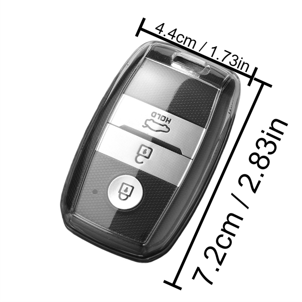 Trendy Transparent Tpu Car Remote Smart Key Case Cover Kia - Temu